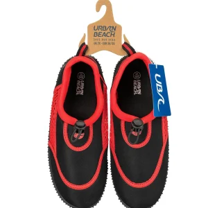 Kids Urban Beach Kids Toggle Aqua Shoes - Black/Red