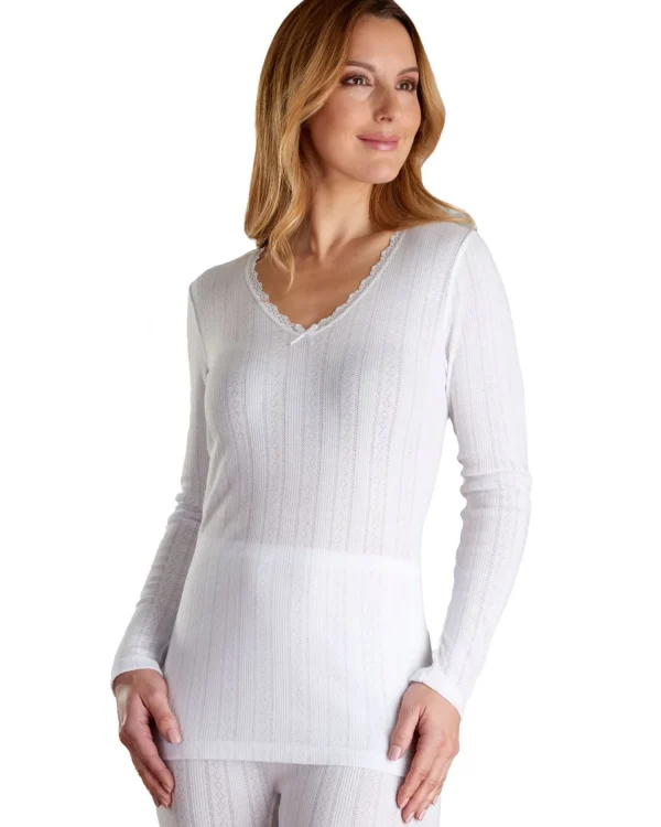 Slenderella Thermals | Vedonis By Thermal Long Sleeve Top