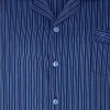 Men Walker Reid Cotton Stripe Tailored Pyjamas - Navy
