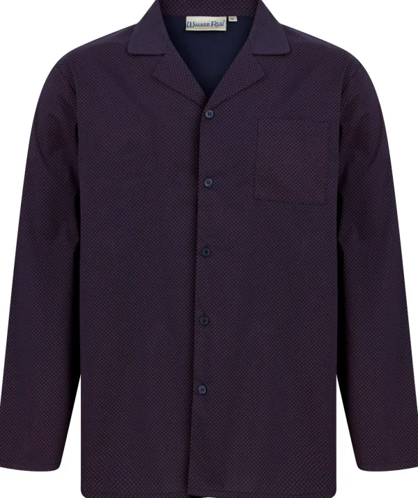 Men Walker Reid Diamond Geo Print Tailored Button Pyjamas