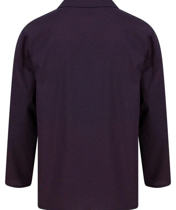 Men Walker Reid Diamond Geo Print Tailored Button Pyjamas