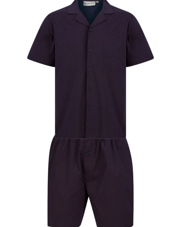 Men Walker Reid Diamond Geo Print Tailored Short Pyjamas