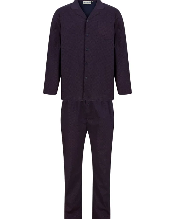 Men Walker Reid Diamond Geo Print Tailored Button Pyjamas