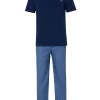 Men Walker Reid Jersey Cotton Pyjama - Blue
