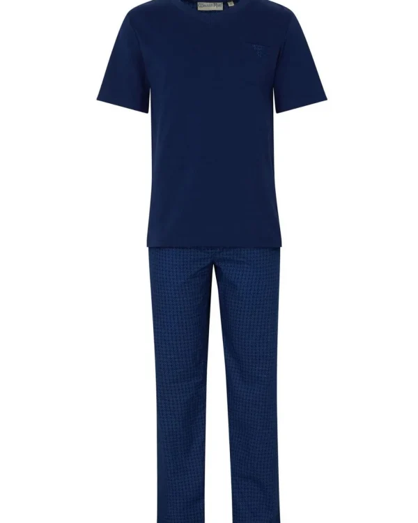 Men Walker Reid Jersey Cotton Pyjamas - Navy
