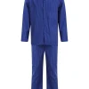 Men Walker Reid Stripe Woven Pyjamas - Blue