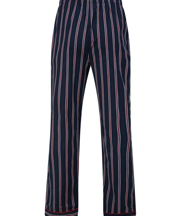 Men Walker Reid Woven Button Pyjamas - Navy