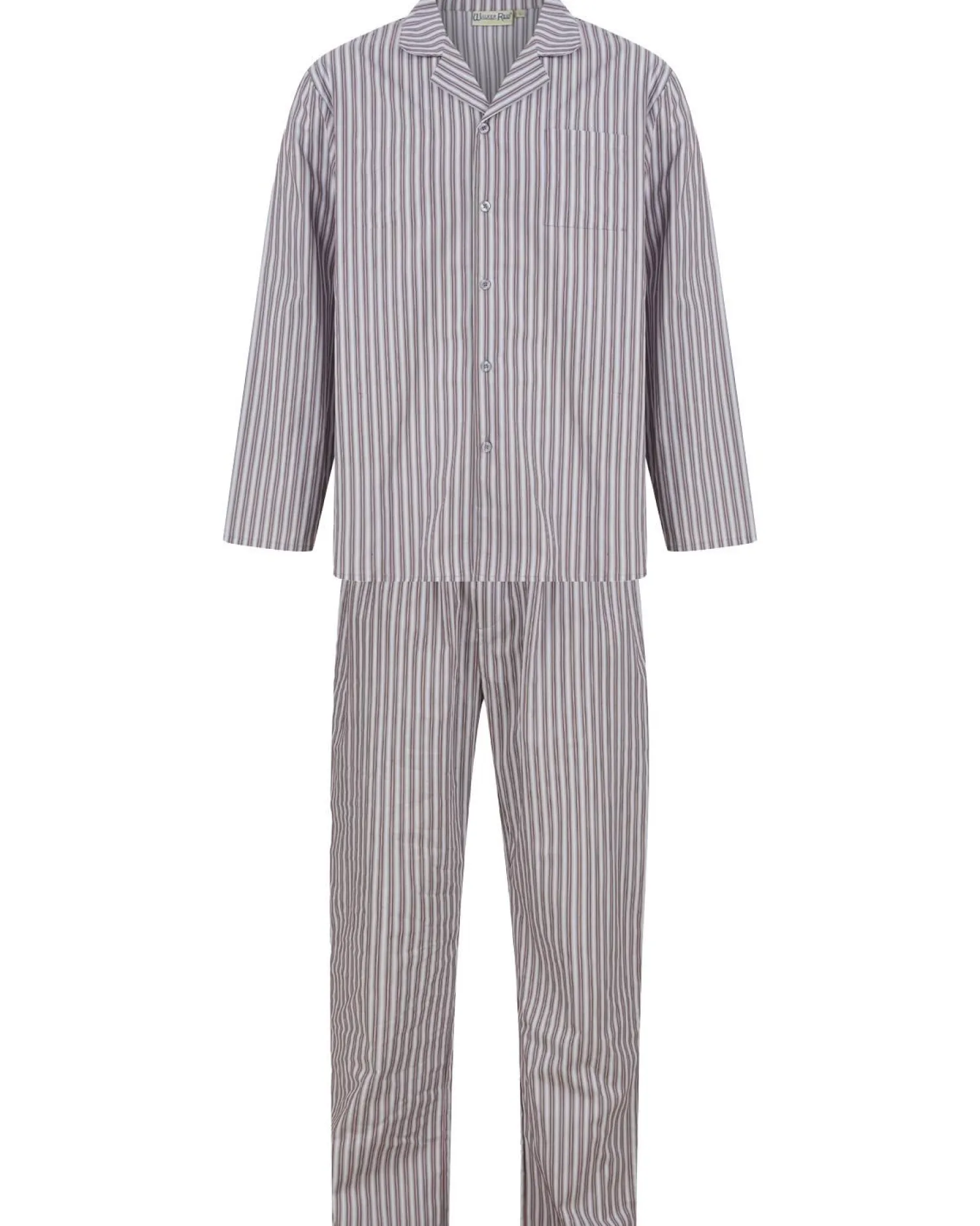 walker_reid_woven_cotton__6-1.webp Men Walker Reid Woven Cotton Stripe Tailored Pyjamas - Grey