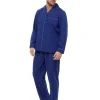 Men Walter Grange Tailored Button Pyjamas - Navy