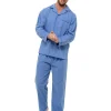 Men Walter Grange Tailored Button Pyjamas - Blue
