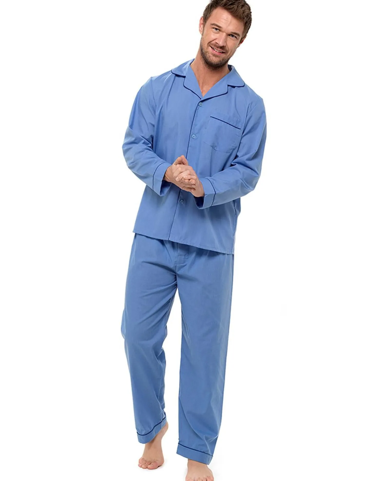 walter_grange_tailored_bu_0-2.webp Men Walter Grange Tailored Button Pyjamas - Blue