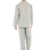 Men Walter Grange Traditional Polycotton Pyjamas - Grey Check