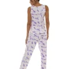 Wolf & Harte Pyjamas | Wolf & Harte Lilac Tie Dye Long Pyjamas