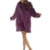 Wolf & Harte Loungewear | Wolf & Harte Oversized Snuggle Hoodie - Deep Purple