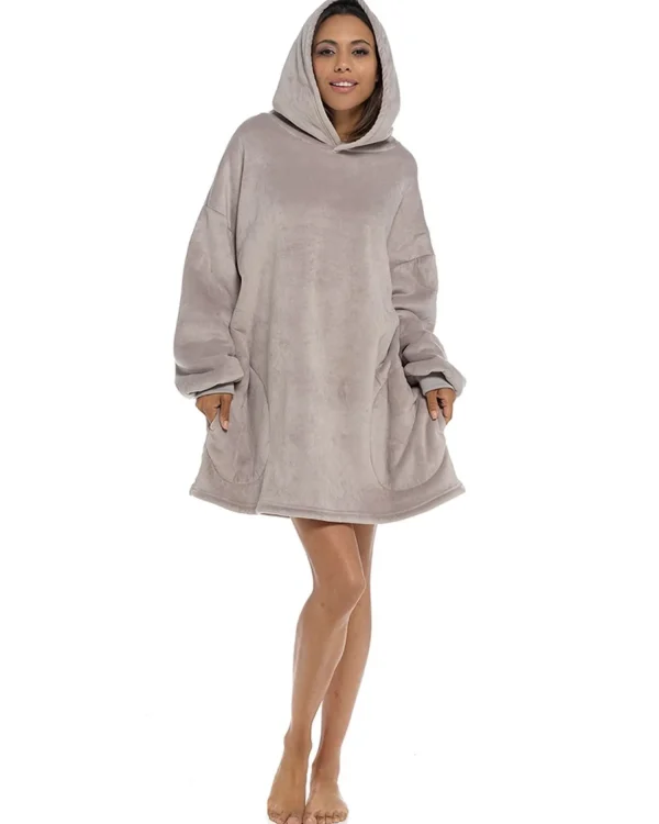 Wolf & Harte Loungewear | Wolf & Harte Oversized Snuggle Hoodie - Mink