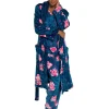 Wolf & Harte Pyjamas | Wolf & Harte Teal Floral Shimmer Fleece Pyjamas