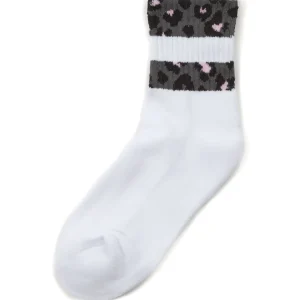Street Essentials Socks | Womens 6 Pack Animal Print Stripe Sport Socks