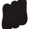 PandaStick Socks | Womens 6 Pack Bamboo Invisible Trainer Socks - Black