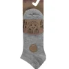 PandaStick Socks | Womens 6 Pack Bamboo Trainer Socks - Grey