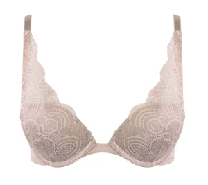 Wonderbra Bras | Triangle Push Up Lace Bra - Creamy Pearl