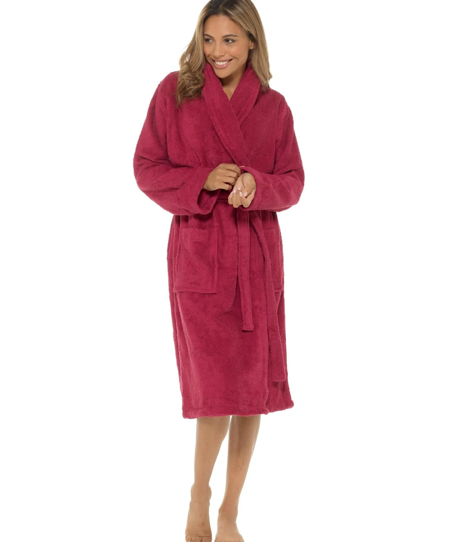 wrap_towelling_dressing_0-1.webp * Dressing Gowns | Wrap Towelling Dressing Gown - Wine