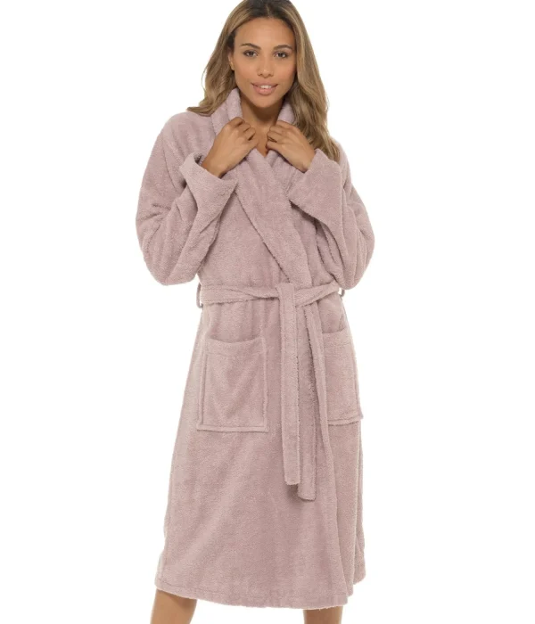 * Dressing Gowns | Wrap Towelling Dressing Gown - Mink